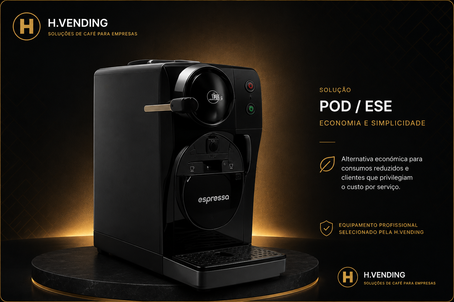 Exemplo real de equipamento POD ESE disponível para solução H.Vending